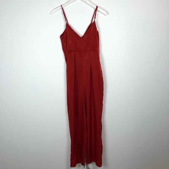 Lovers + Friends Penelope rust satin jumpsuit - Picture 7 of 7